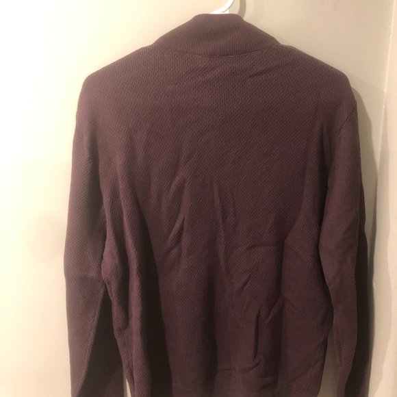 Daniel Hechter Men's 3/4 Zip Top - Purple - Picture 2 of 3